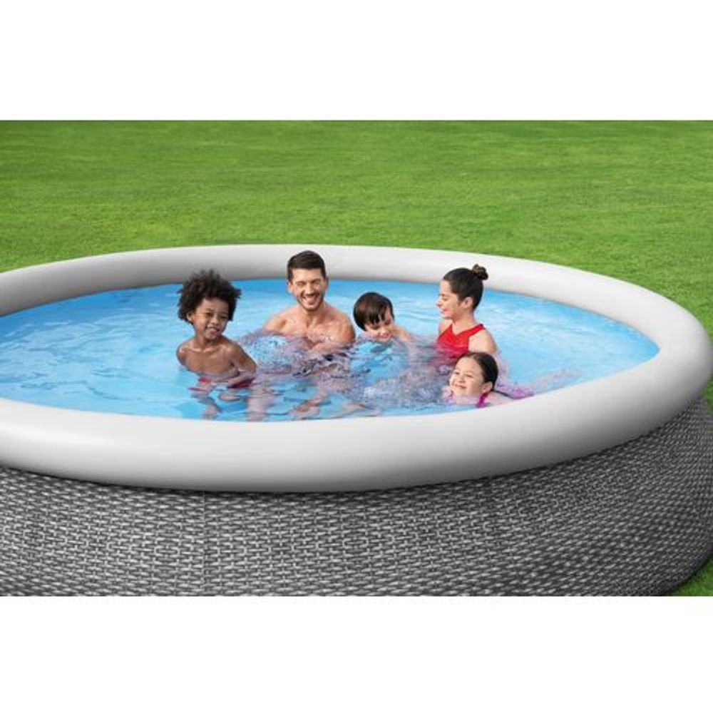 Bestway Bazen sa zračnim prstenom i filter pumpom 57445, 366x76 cm slika 3