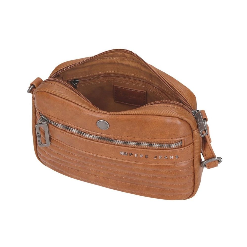 Pepe Jeans torba na rame 21 cm ženska, biker 7155542, braon slika 3