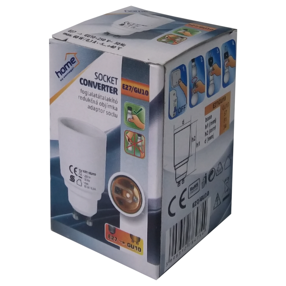 home Adapter za sijalično grlo GU10 na E27 - E27/GU10 slika 2