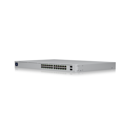 Ubiquiti Pro 24  24-port  Layer 3 switch supporting 10G SFP+ connections with fanless cooling slika 3