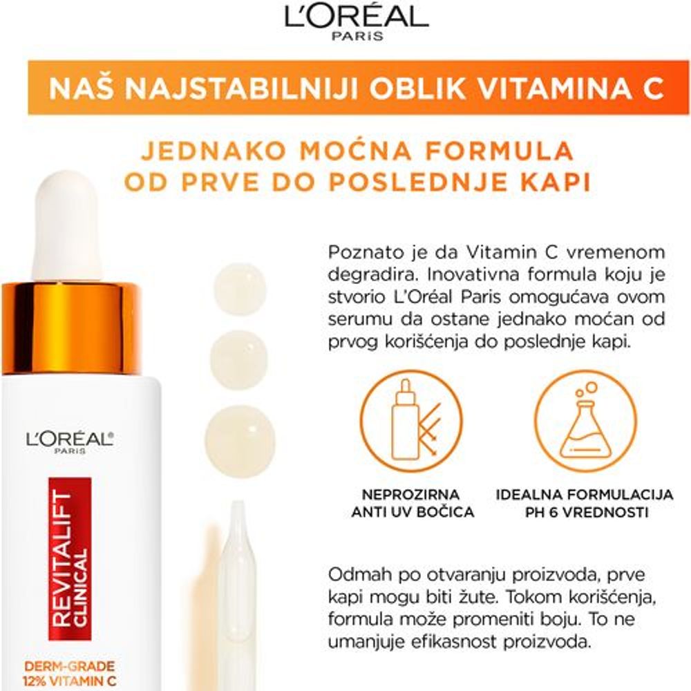 L'Oréal Paris Serum za lice Revitalift Clinical 30ml slika 5