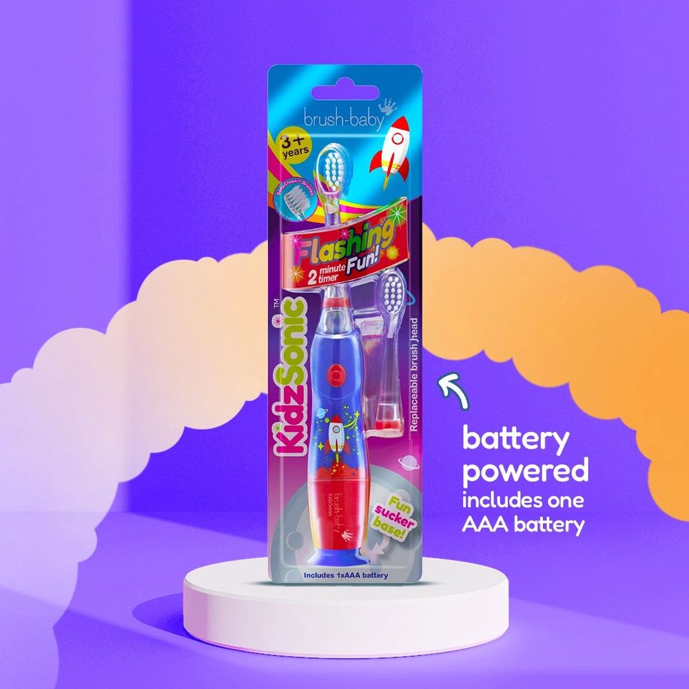 Brush-Baby Dječija električna četkica za zube KidzSonic Rocket slika 9