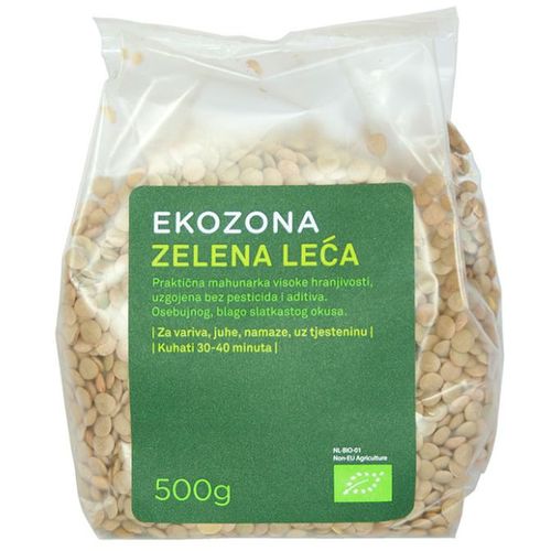 Ekozona leća zelena 500g slika 1