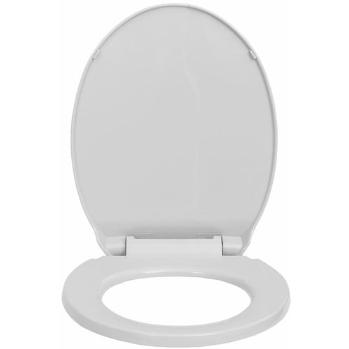 Toaletna daska s mekim zatvaranjem svjetlosiva ovalna slika 13
