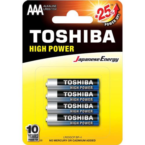 Toshiba High Power Alkalna Baterija Lr03 Bp 4/1 slika 1