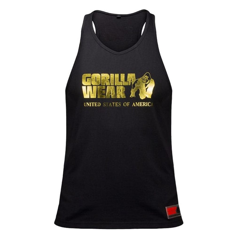 Gorilla Wear CLASSIC Majica bez rukava, Crno/Zlatna slika 2