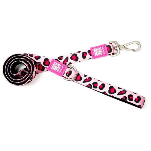 Max&Molly Vodilica Leopard Pink, S - 1,5 cm x 120 cm slika 1