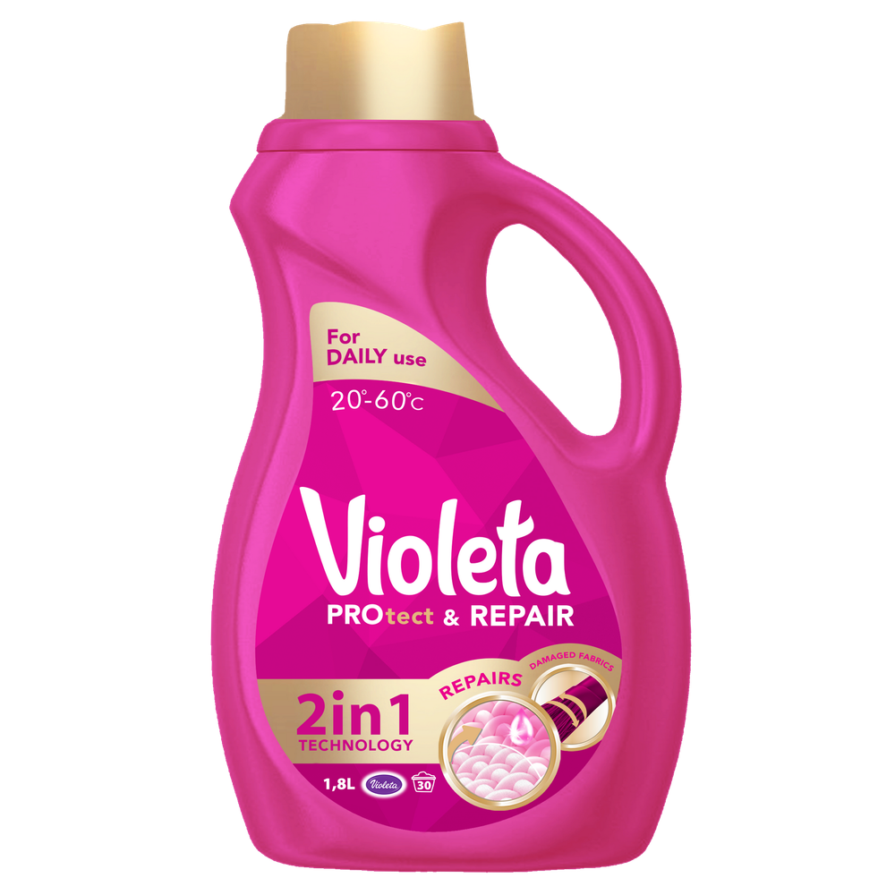 Violeta tečni deterdžent za pranje veša Protect&Repair 30 pranja slika 1