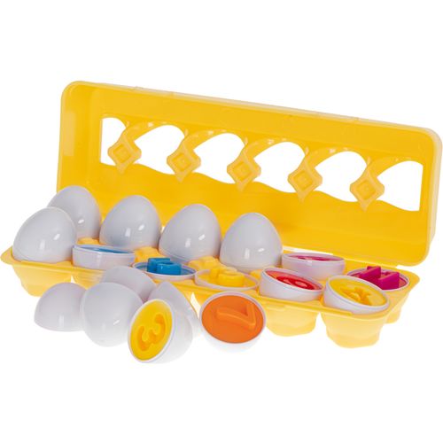Montessori edukativna slagalica u kutiji s jajima brojke, 12 kom. slika 5