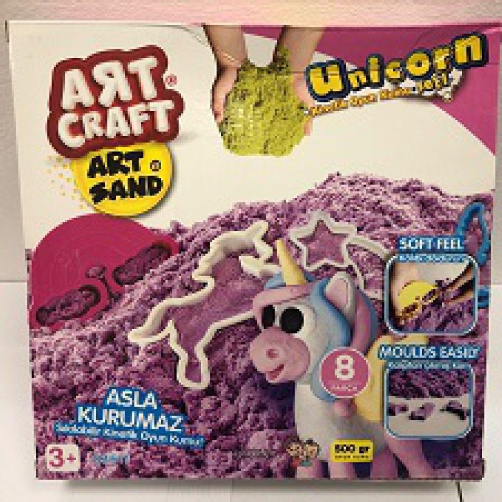 DEDE Kinetički pijesak sa kalupom ArtCraft Unicorn 500gr slika 1