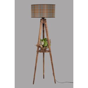 Sehbalı tripod lambader yanık silindir 02 abajurlu Multicolor Floor Lamp