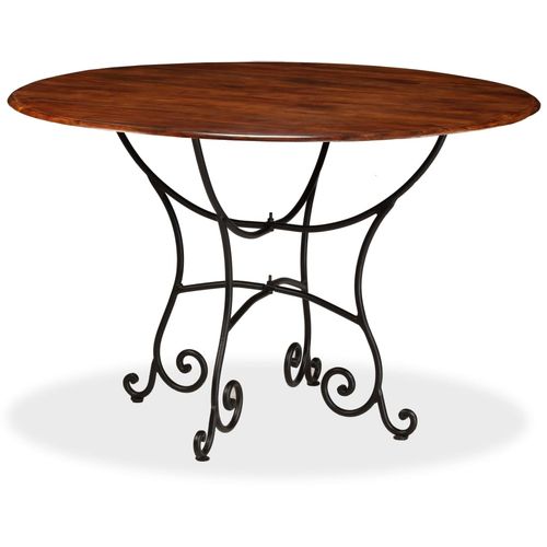 Blagovaonski stol 120x76 cm bagremovo drvo s premazom boje meda slika 23