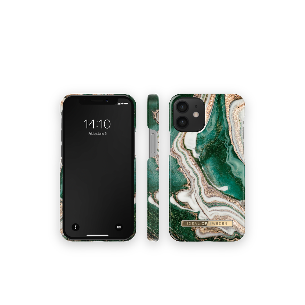 iDeal of Sweden Maskica - iPhone 12 mini - Golden Jade Marble slika 1
