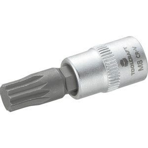 TOOLCRAFT 816197 unutarnji nazupčani (XZN) bit za nasadni ključ 8 mm 1/4'' (6.3 mm)