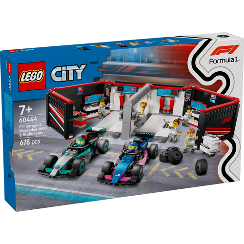 LEGO® CITY 60444 Garaža za F1® s autima Mercedes-AMG i Alpine slika 1