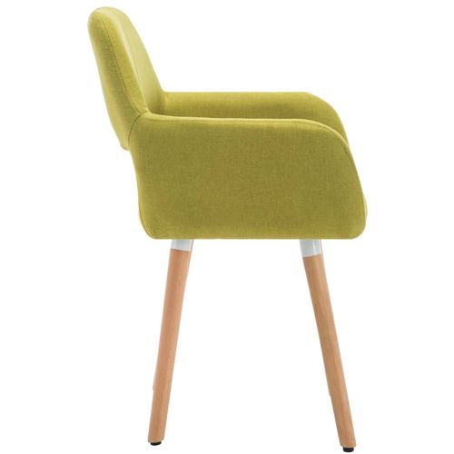 Blagovaonske stolice od tkanine 6 kom zelene slika 22