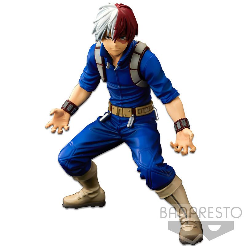 BANPRESTO My Hero Academia Banpresto World Figure Colosseum Super Master Star Piece The Brush Shoto Todoroki Figura 21cm image