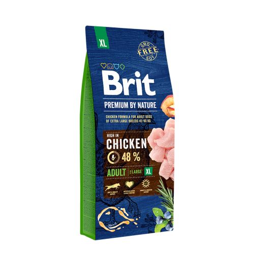 Brit Premium By Nature Adult Extra Large piletina, 15 kg slika 1