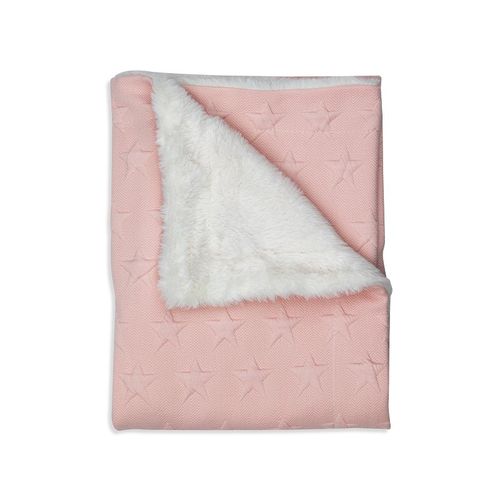 Interbaby Dvostrana Dekica 80x100cm Stars Pink slika 4