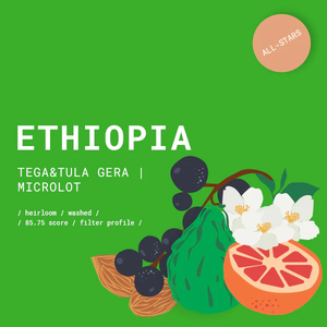 GOAT Story, Ethiopia Tega&Tula Gera Washed kava, Turkish (Ibrik), 250g