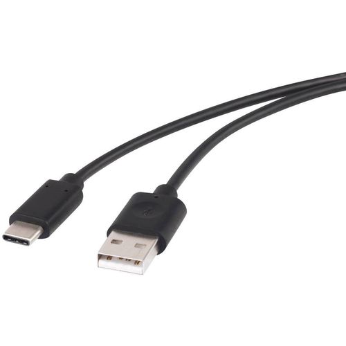 Renkforce USB 2.0  [1x muški konektor USB 2.0 tipa a - 1x muški konektor USB-C®] 1.00 m crna pozlaćeni kontakti Renkforce USB kabel USB 2.0 USB-A utikač, USB-C® utikač 1.00 m crna pozlaćeni kontakti RF-4288947 slika 4