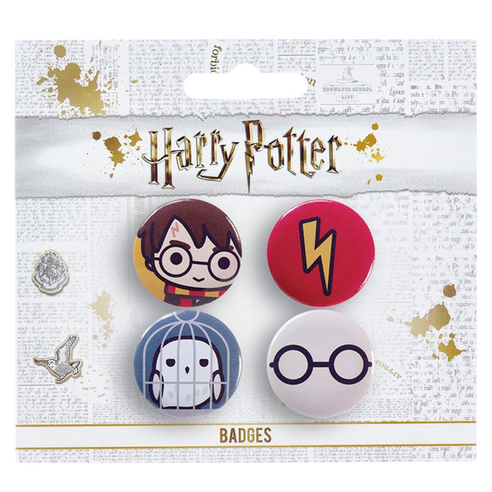 Harry Potter set od 4 različite pin značke slika 2