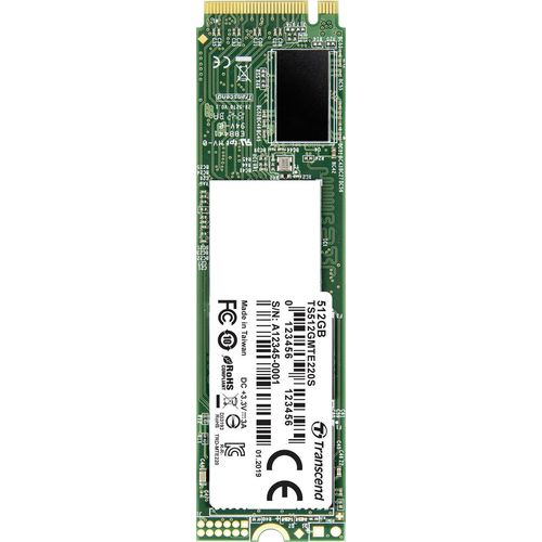 Transcend 220S 512 GB unutarnji M.2 PCIe NVMe SSD 2280 M.2 NVMe PCIe 3.0 x4 maloprodaja TS512GMTE220S slika 5