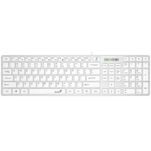 GENIUS SlimStar 126 USB US bela tastatura slika 1