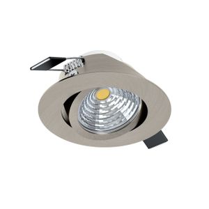 SALICETO Ugradbeno svjetlo - LED Spot Ø88 mm, Saten Nikal, 2700K