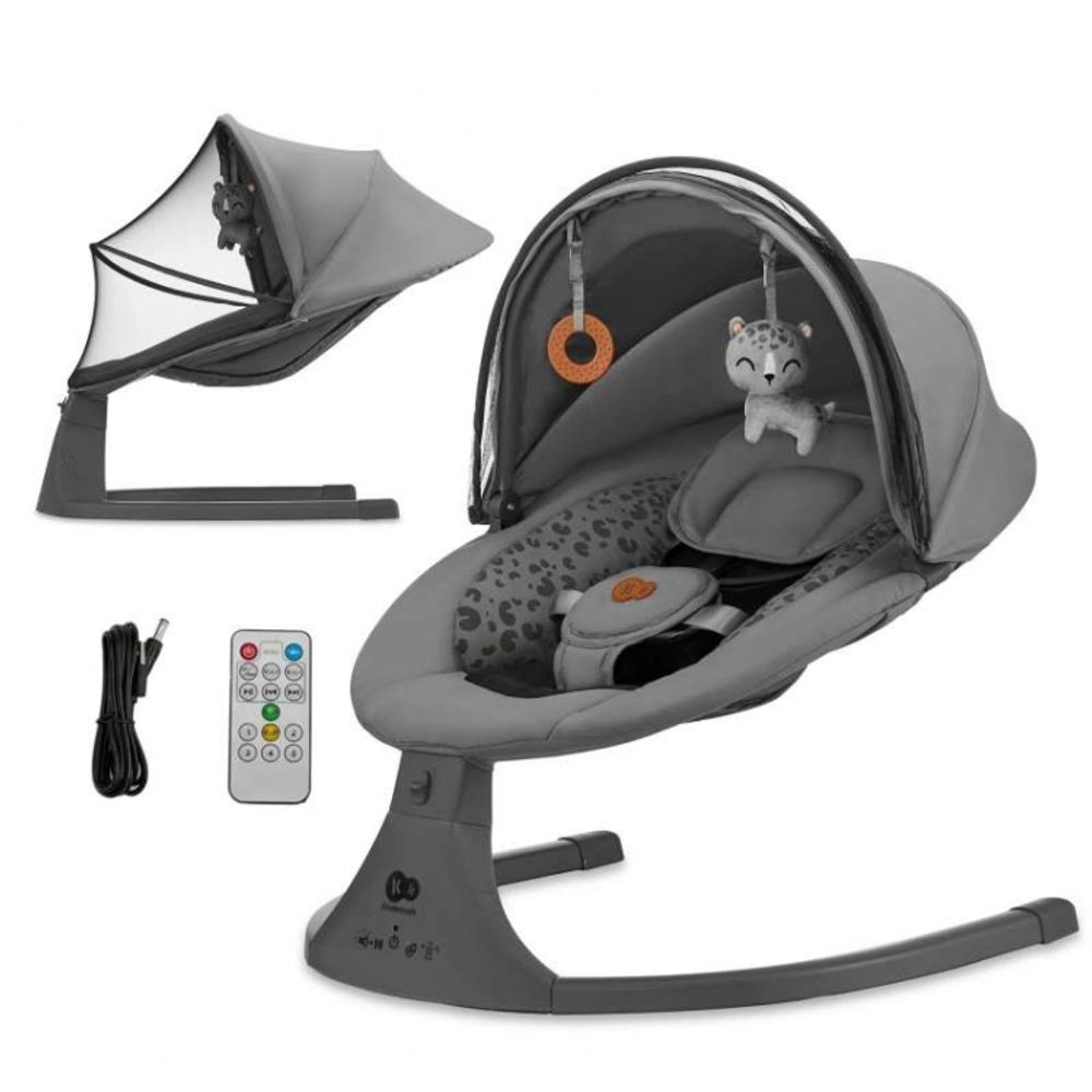Kinderkraft Električna ležaljka Lumi2, Dark Gray slika 3