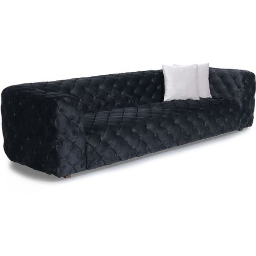 Zeus Black 4-Seat Sofa slika 3