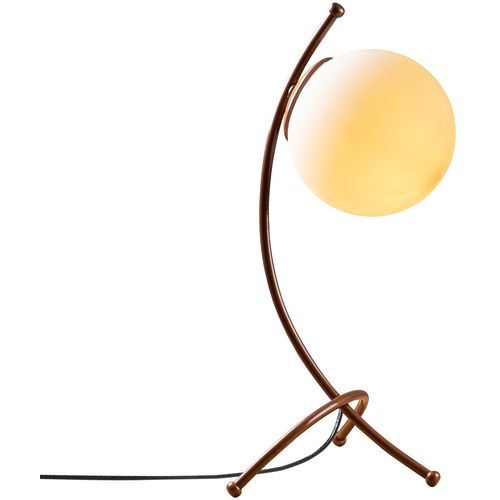 Opviq Stolna lampa YAY, vintage- bijela, metal- staklo, 23 x 18 cm, visina 43 cm, promjer kugle 15 cm, duljina kabla 200 cm, E27 40 W, Yay - 5012 slika 3