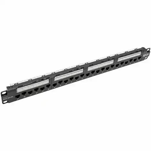 Patch panel 19/1U sa 24 RJ-45 UTP kat. 6 Mirsan MR.PCP1U24U.C6 slika 1