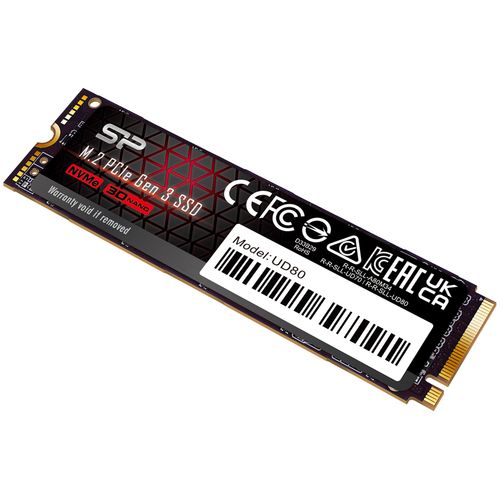 Silicon Power SP02KGBP34UD8005 M.2 NVMe 2TB SSD, UD80, PCIe Gen 3x4, 3D NAND, Read up to 3,400 MB/s, Write up to 3,000 MB/s (single sided), 2280 slika 5