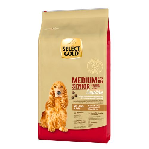 Select Gold Sensitive Medium Senior jagnjetina i pirinač 12 kg slika 1