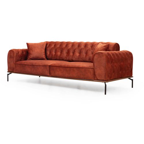 Atelier Del Sofa Trosjed SIESTA narančasta, Siesta With Capitone 3 Seater - Orange slika 4