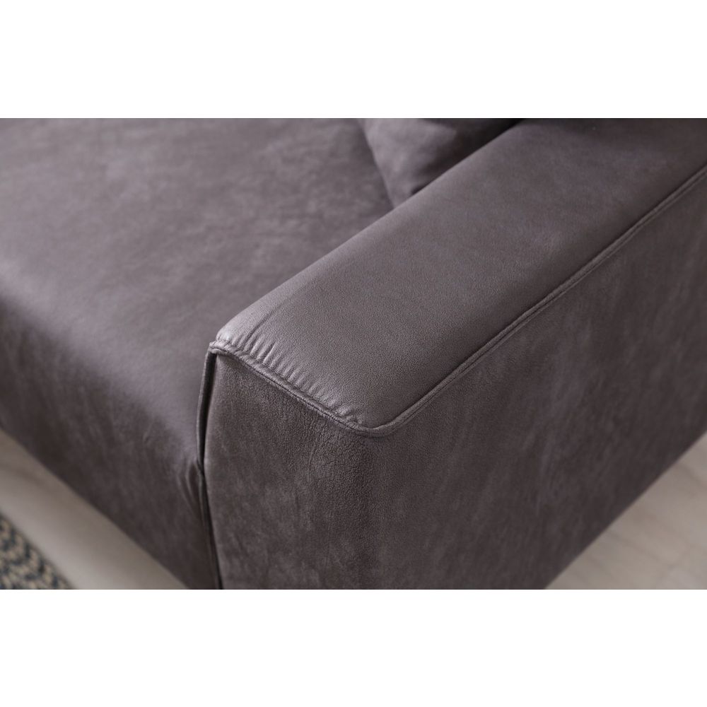 Ugaona sofa New Petra L - boja: antracit slika 4