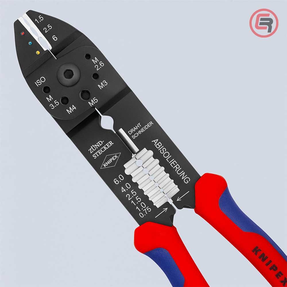 Knipex Kliješta Za Kabl Stopice Izolirane 0,5 - 6 mm2 – 97 21 215 slika 5