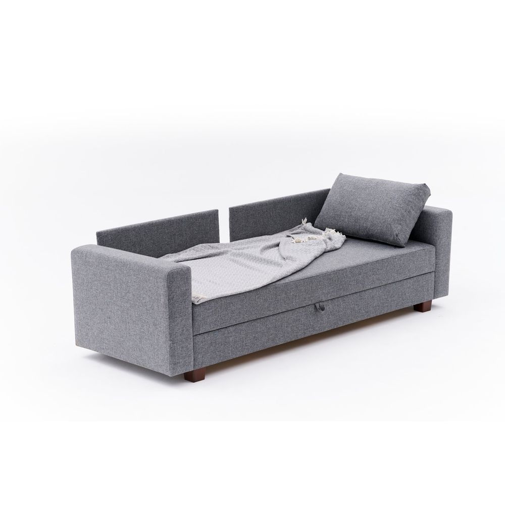 Aly - Siva Troosjedna Sofa na Razvlačenje slika 9
