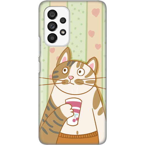Torbica Silikonska Print za Samsung A536B Galaxy A53 5G Cool Cat slika 1
