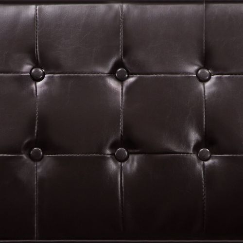 Fotelja od umjetne kože smeđa slika 33
