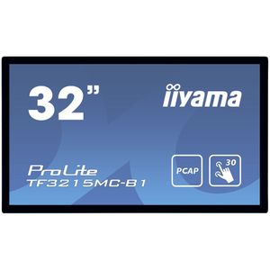 IIYAMA Monitor 32" PCAP Bezel Free 30-Points Touch Screen, 1920x1080, AMVA3 panel, VGA, HDMI, 460cd/m², 3000:1, 8ms, Landscape or Portrait mount, USB Touch Interface, VESA 200x200mm, MultiTouch with supported OS, Open frame model with rubber seal