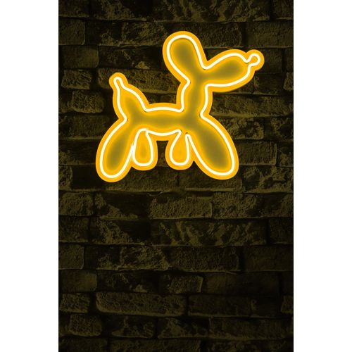 Wallity Ukrasna plastična LED rasvjeta, Balloon Dog - Yellow slika 2