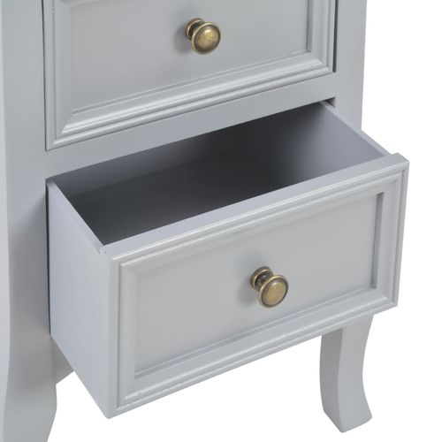 280038 Bedside Cabinets Grey 35x30x49 cm MDF slika 53