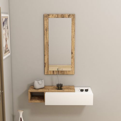 Woody Fashion Stol za posuđe, Vien - Atlantic Pine, White slika 1