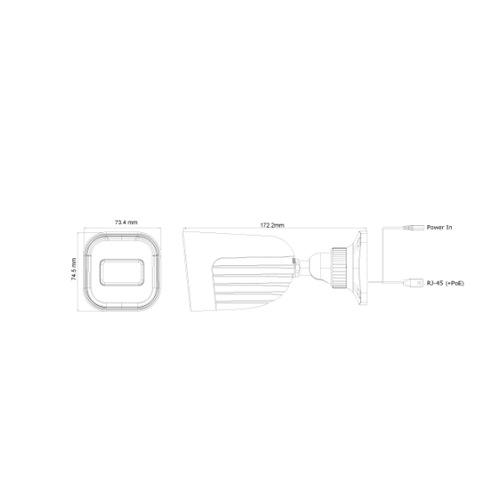 Ip Bullet kamera 4mp, S-Sight,2,8mm, IR20M, PoE, I2-340IPSN-28-V2 slika 4