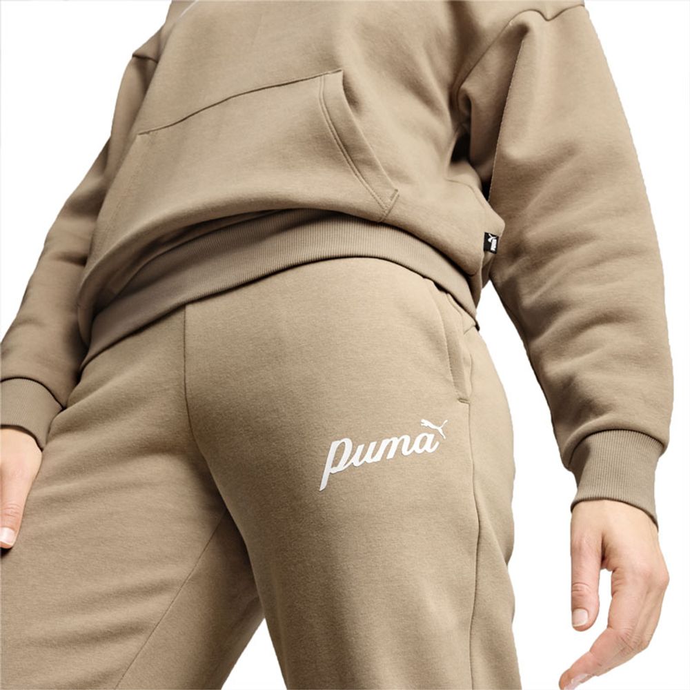 Puma Donji dio trenerke ESS+ Script Pants FL za žene slika 3