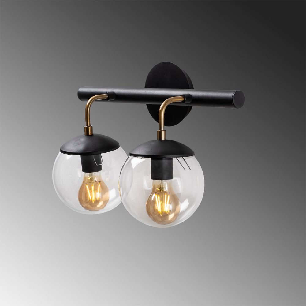 Gondol - 3012 Crna Zidna Lampa slika 6