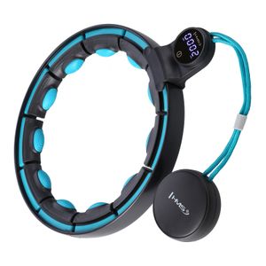 Hhm17 hula hop crno/tirkizni magnetni s utegom + brojačem hms