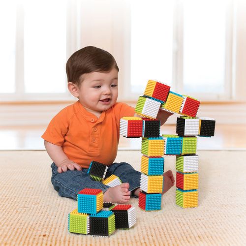 Infantino kocke Press &amp; Stay Sensory Blocks slika 3